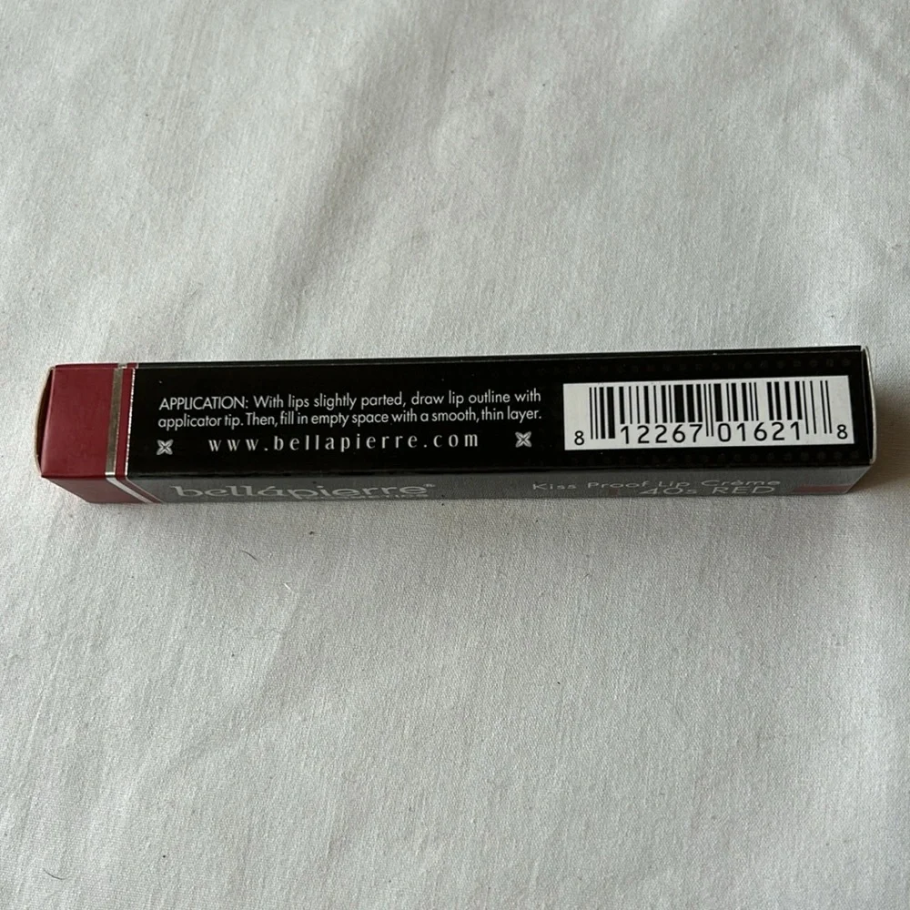 bellapierre Kiss Proof Lip Creme-40's Red  NIB